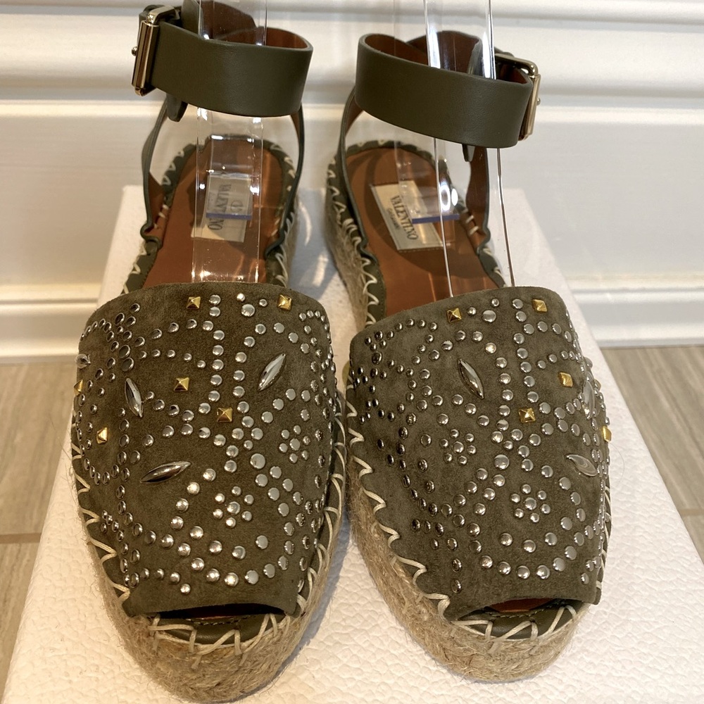 Valentino Suede Espadrilles Brand New